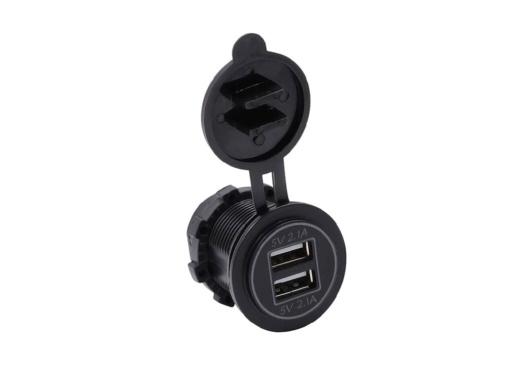  usb module in an excavator Dual USB Charger for transport 4.2A DEKART TUC-0202-BK