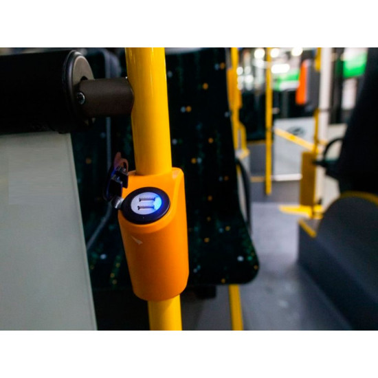 USB charger holder for handrail in transport TUH-0201